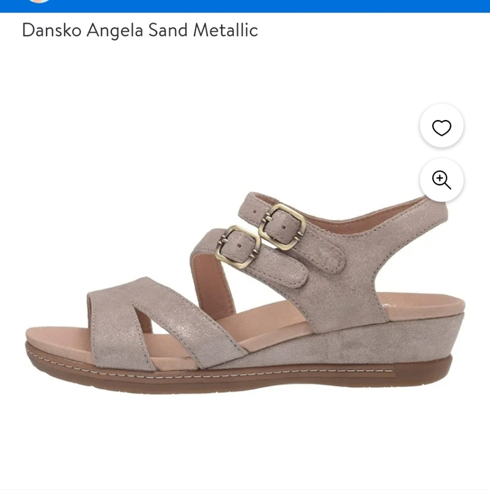 Dansko Angela Tan Metallic Women's Sandals